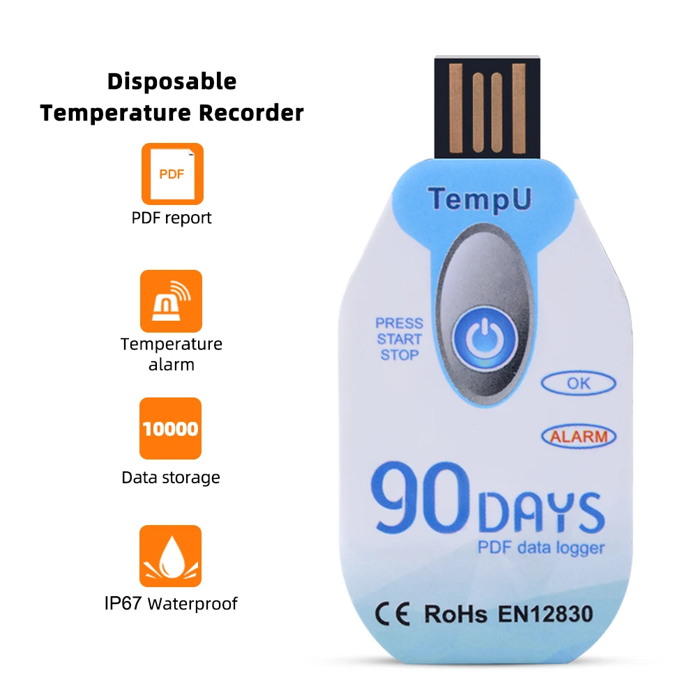 Temperature data logger for transport cold chain  90days Optional Storage High-Precision