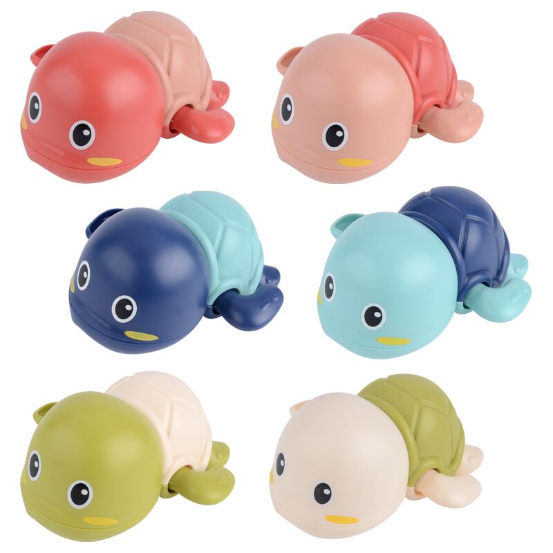 plastic turtle toy for baby water bathing Wind-up spring