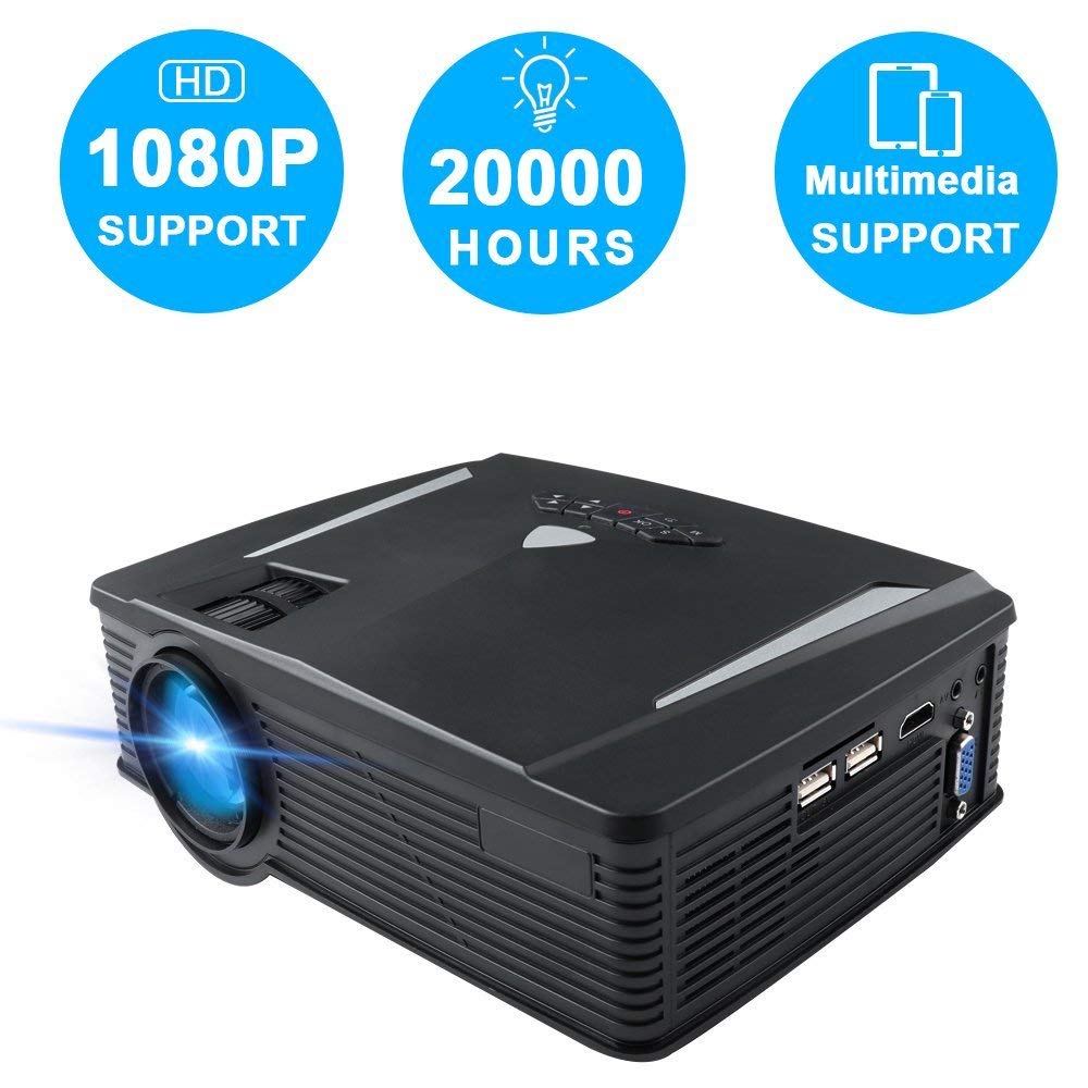 HTP Hot Sell GP17 LCD LED  Built-in WIFI Android System Projector Home Theater Portable Mini Projector