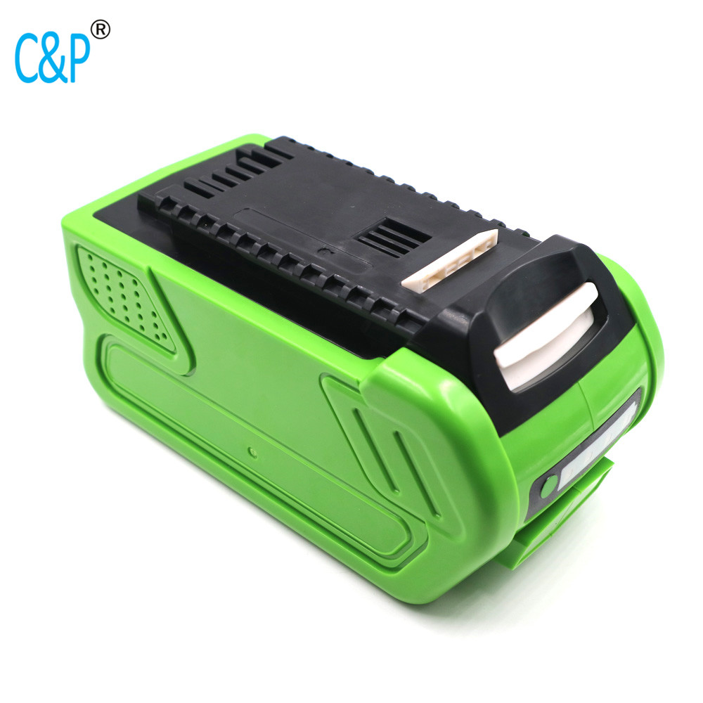 Trade-shop Batterie 40v 5000mah Li-Ion pour Greenworks tools sécateur 22637t