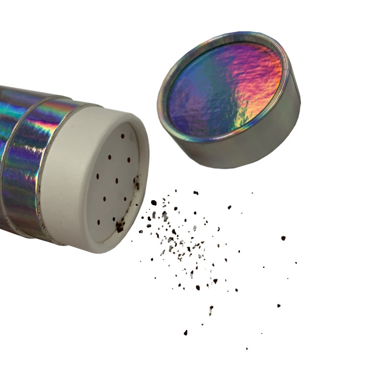 Custom made eco cardboard shaker Kraft paper tube spice salt packaging for powder