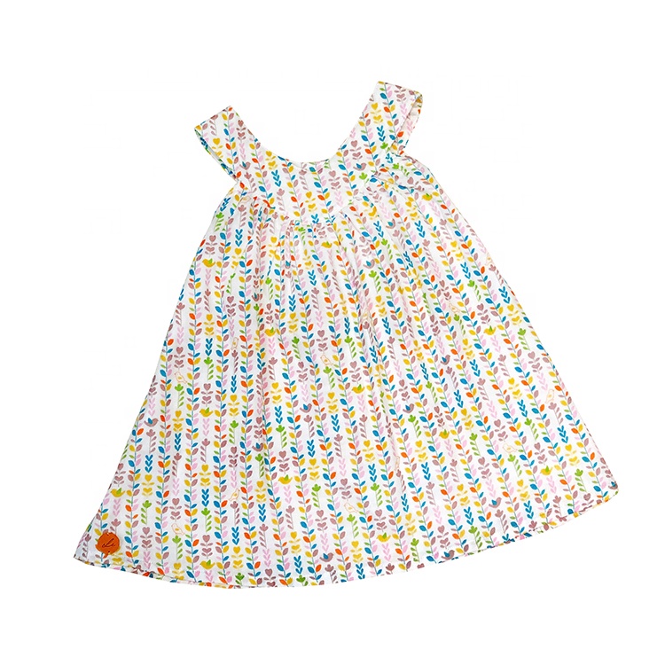 Лидер продаж, индивидуальное милое ТРАПЕЦИЕВИДНОЕ ПЛАТЬЕ для маленьких девочек, жилет без рукавов, платье с вырезом «Улыбка»