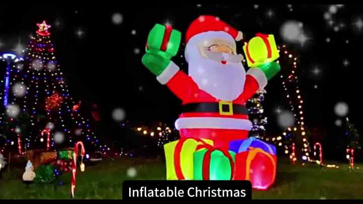 Inflatable Christmas Decorations Santa, Trees Penguins