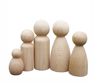 muñecas de madera antiguas