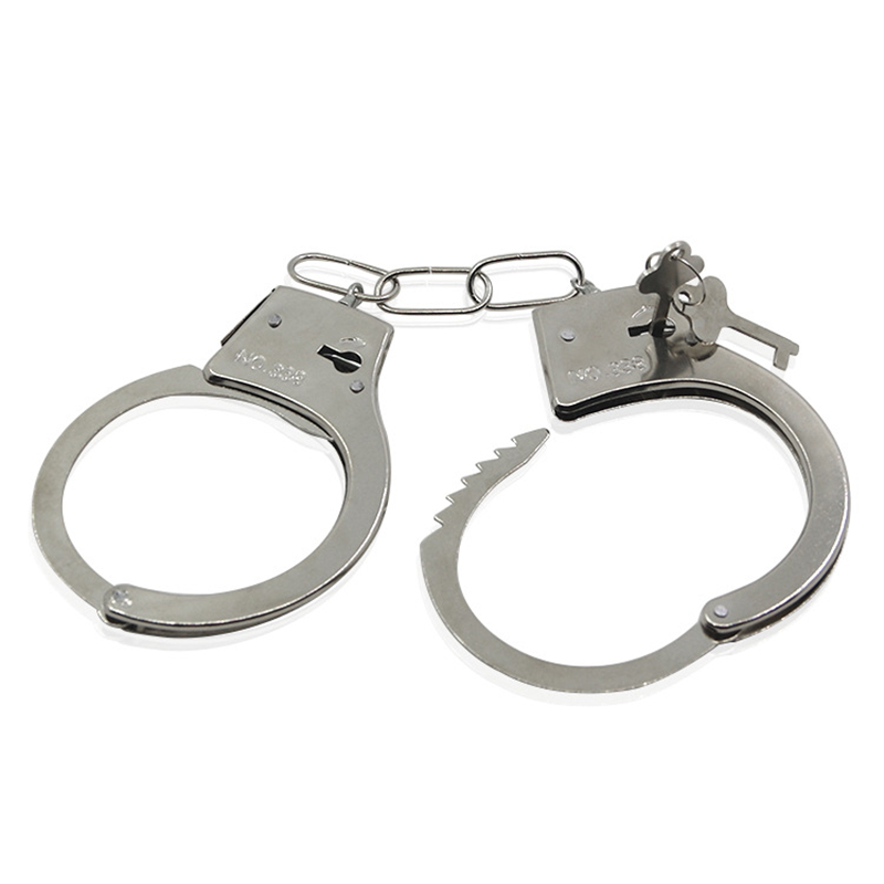 METAL QUALITY HAND HANDCUFFS WITH SAFTY KEY LOCK FANCY DRESS HEN DO STAG DO KID
