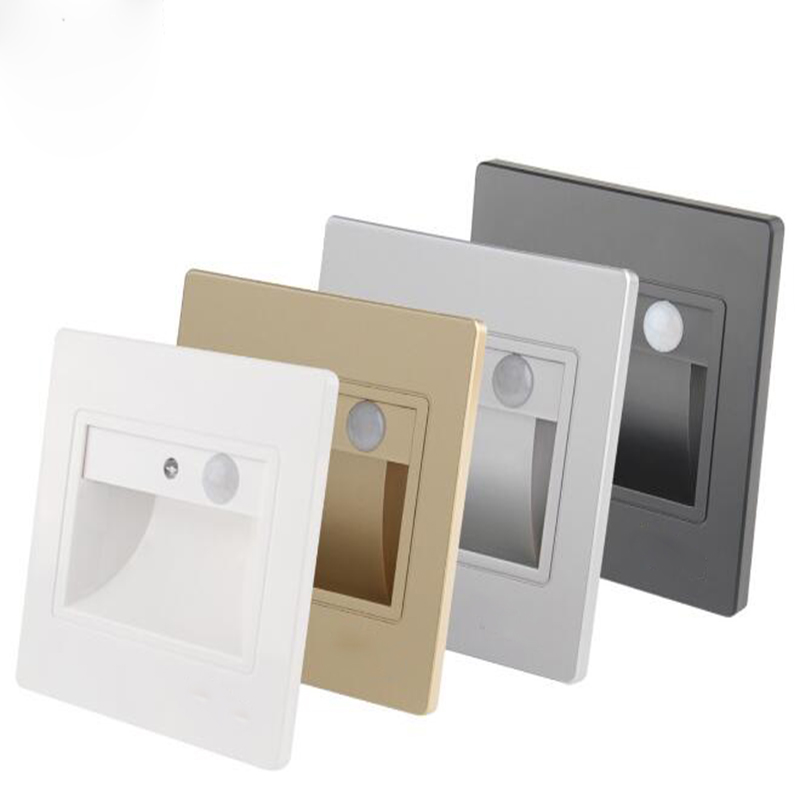 Günstiger Fabrikpreis PIR-Bewegungsmelder + Lichtsensor LED-Einbaustufenleuchte für Treppen mit Preis