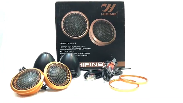 25mmシルクファイバードームツイーターH-10 V HIFINEツイーター