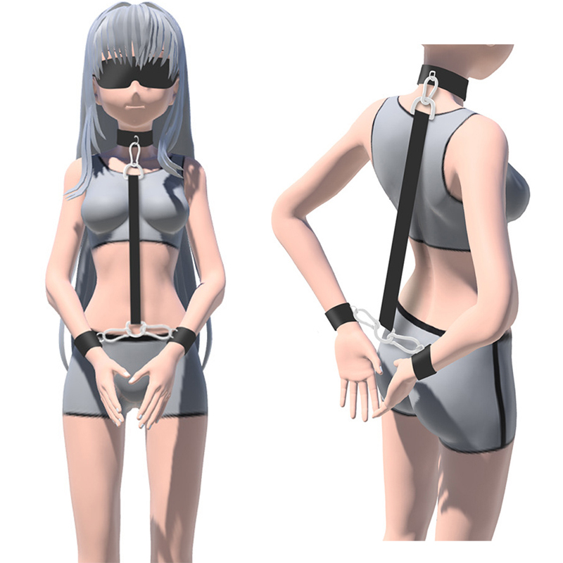 性玩具奴隶恋物癖眼罩手领带女士sm手铐bdsm束缚套装