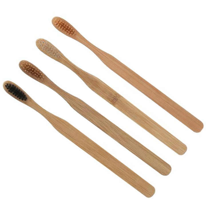 Cepillo de dientes Bambu Natural para Hotel, estuche de viaje