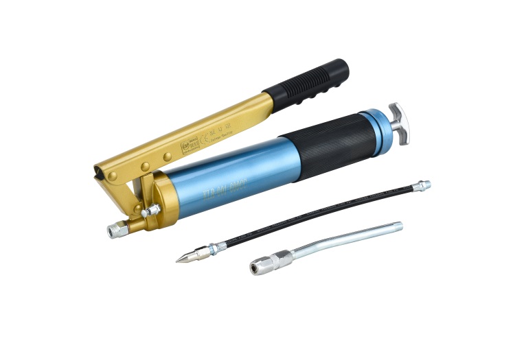 Китай высокого давления 600cc ручной смазочный пистолет с красным цветом