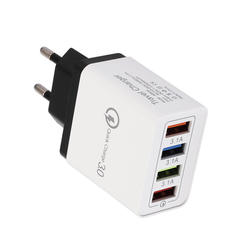 QC3.0 3A 4USB Carregador DA UE REINO UNIDO EUA Móvel IPhone Carregador De Parede