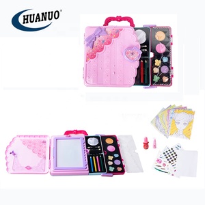 Huanuo pretend play dress up kids cosmetic kit makeup toy set for girls