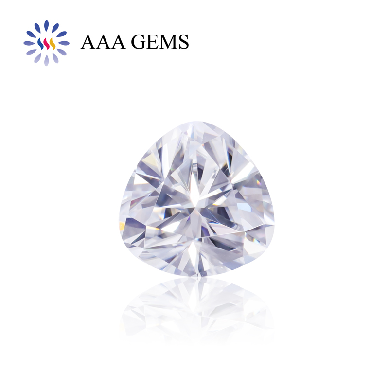 AAA Gems Trillion Cut Moissanite Gemstone White Vvs Mossanite DEF GH Moissanite Stone