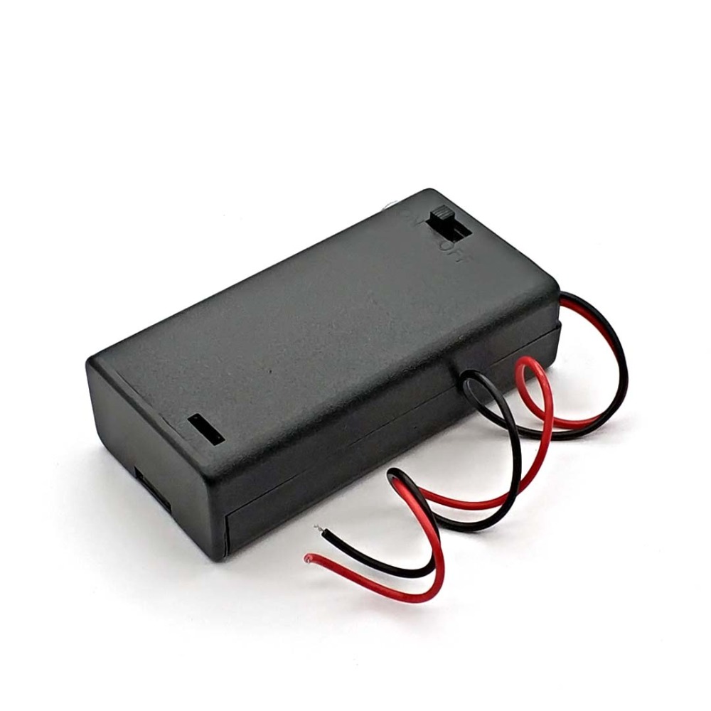 box base socket with wires,switch and cover, battery holder