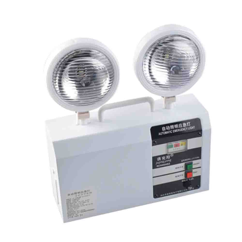 JY-3126L rotating fire led emergency double light, multifunctional rechargeable desktop emergency light