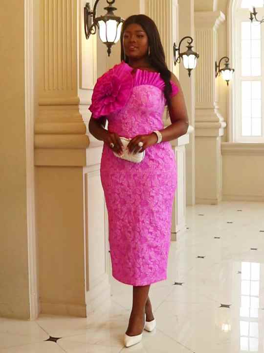 hot pink plus size cocktail dress Strapless Plus-Size Hoco Dress: Primavera 14089 Lavender / 14W