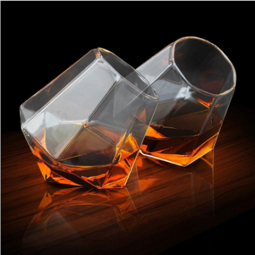 Whiskey Glass Cups Accept OEM Whiskey Wine Glass Clear Glassware Diamond Tumbler Glass