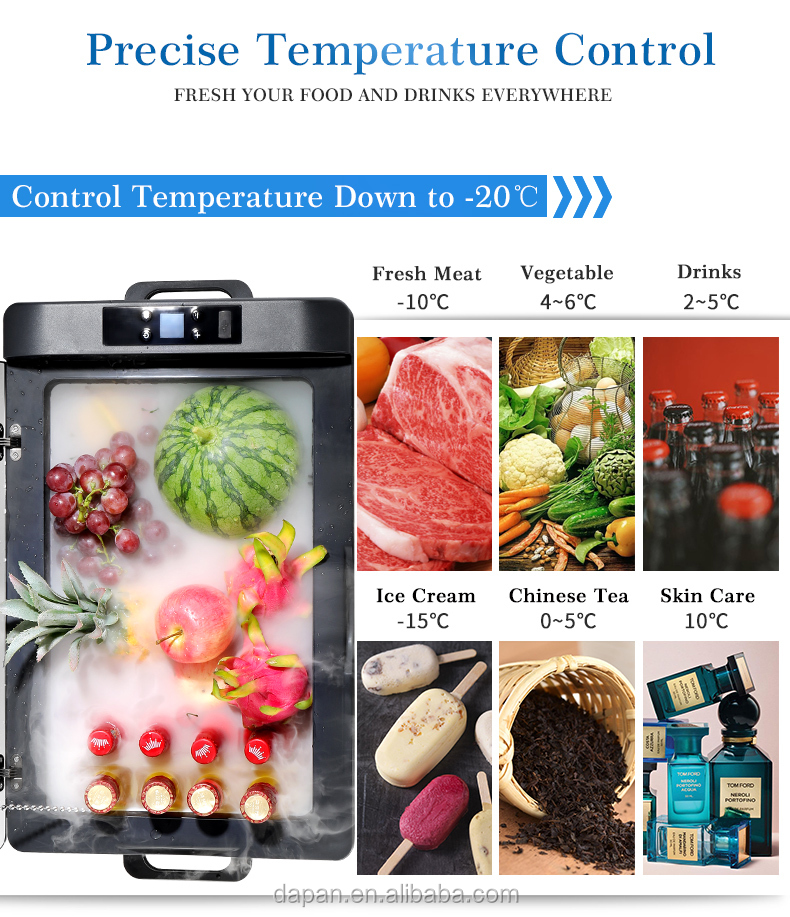 50l mini car fridge freezer portable car refrigerator for truck use