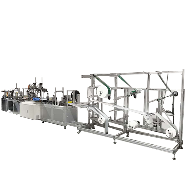 Low price N95 mask automatic filming machine KN95 N95 face mask making machine N95 semi auto mask machine