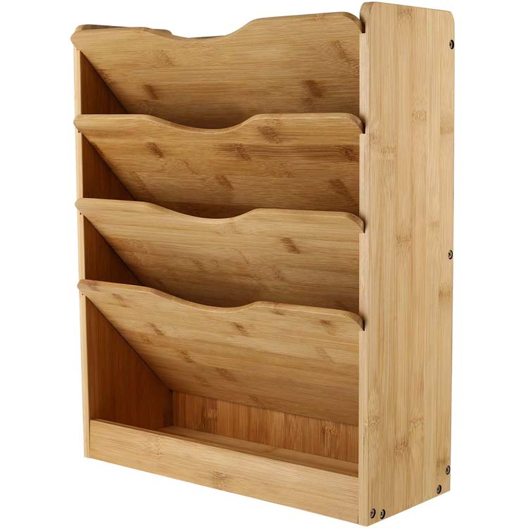 5 ярусов папки файла с почты Организатор бамбук журнал для различной литературной