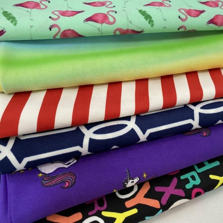 82% нейлон, 18% спандекс, принт, 4 способа, стрейч, лайкра, одежда для купания, ткань, эластичная одежда