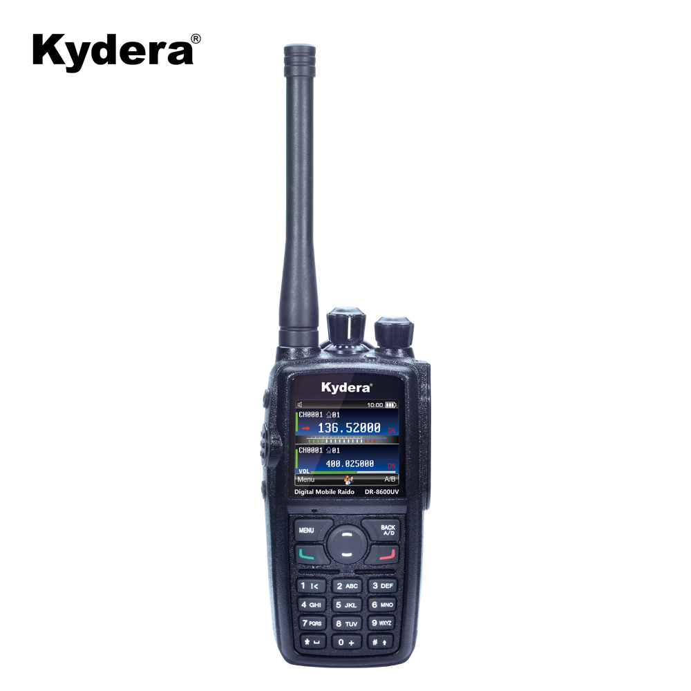 DR750D VHF/UHF ツインバンドFMトランシーバー Kydera GPS DMR Dual Band Digital Walkie Talkie - 15 Km Range