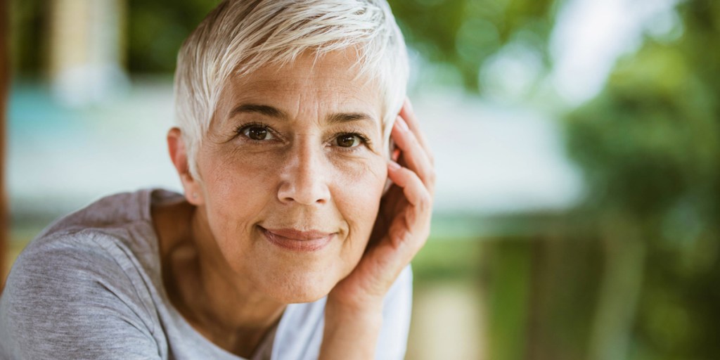 A woman over 60 rocking a short cut