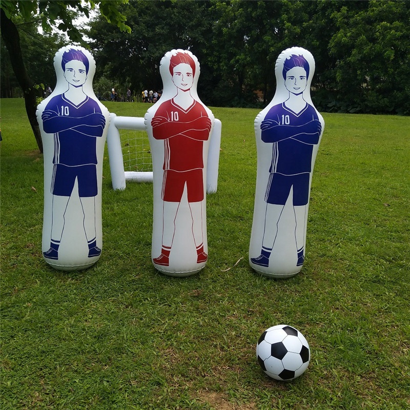 160cm Inflatable Soccer Dummy Goalkeepr Air Mannequin Free Kick Defender Wall Goalkeeper Defender Training For Children Adult Football Training Equipment