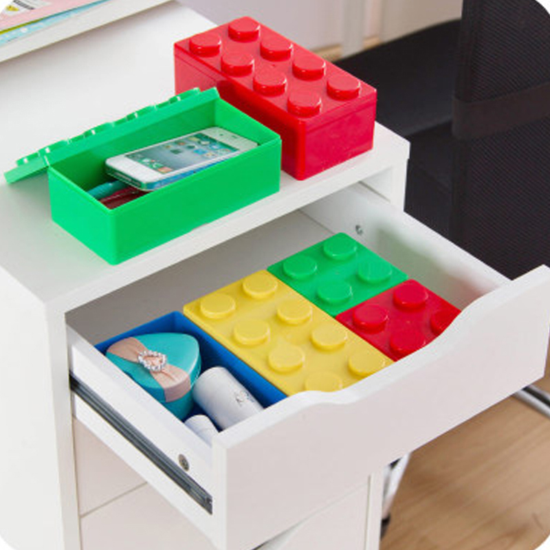 Legoings Office Desktop Storage Box Building Blocks Sundries Box Home Pen Jewelry and Makeup Organize Case