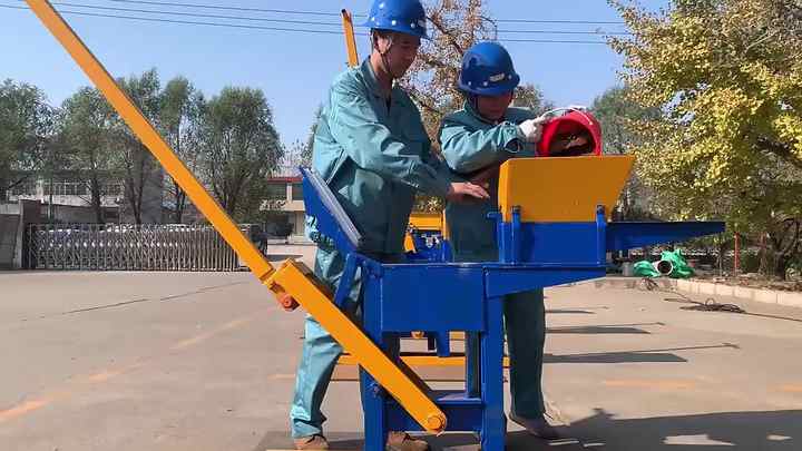 Manual Brick Machine for Making Clay Interlocking Blocks QMR2-40 Mud ...