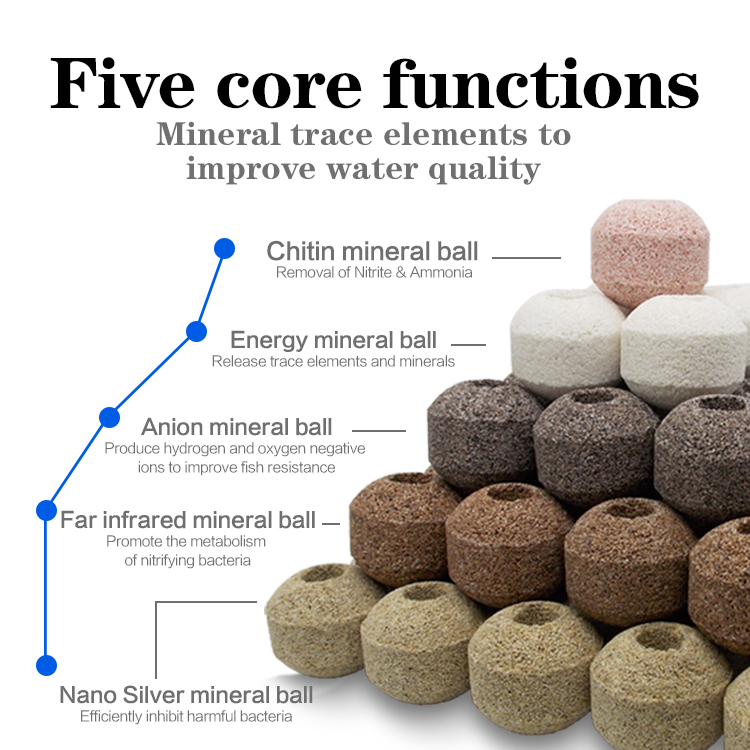 Bio Balls For Aquarium Nano Aquarium Filter Material Activated Carbon Biochemical Ball Stone Filter Material Mixed Filter Medium
