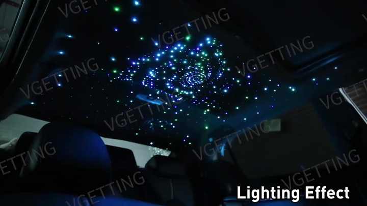Lot De 4 Projecteurs Ciel Étoilé Voiture LED - Ambiance Galactique Magique, Multi-Modes USB