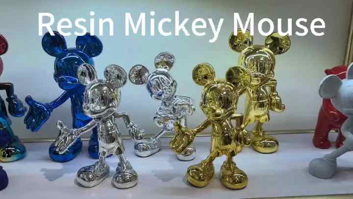 Mickey Mouse Wearing Glasses - Electroplated Resin Craft