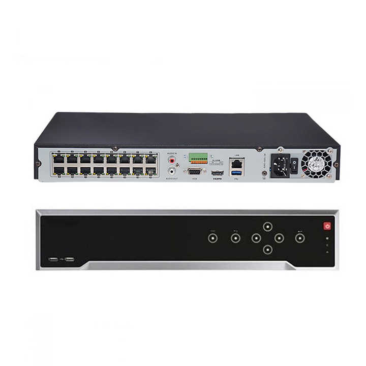 32CH CCTV Camera System NVR DS-7732NI-K4/16P Hik OEM Vision 4SATA