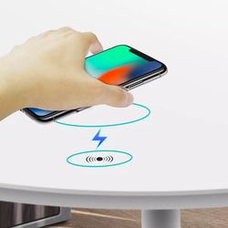 Long Distance Invisible Underneath Table QI Wireless Phone Charger with Wireless Charging Base hidden under desk fast charging