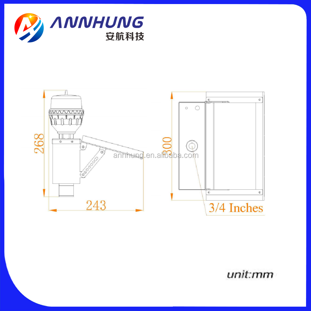 Low-intensity Solar Powered Aviation Obstruction Light System