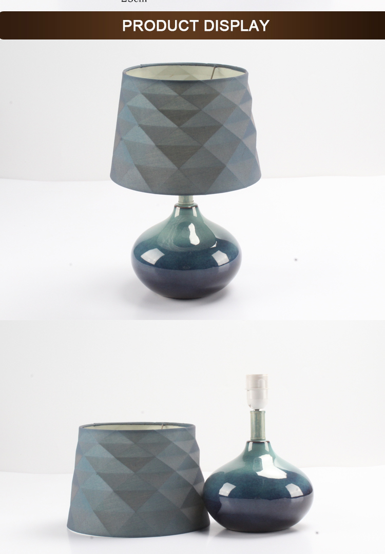 几何装饰旁边的酒店灯和照明灯渐变颜色陶瓷台灯灯家居装饰