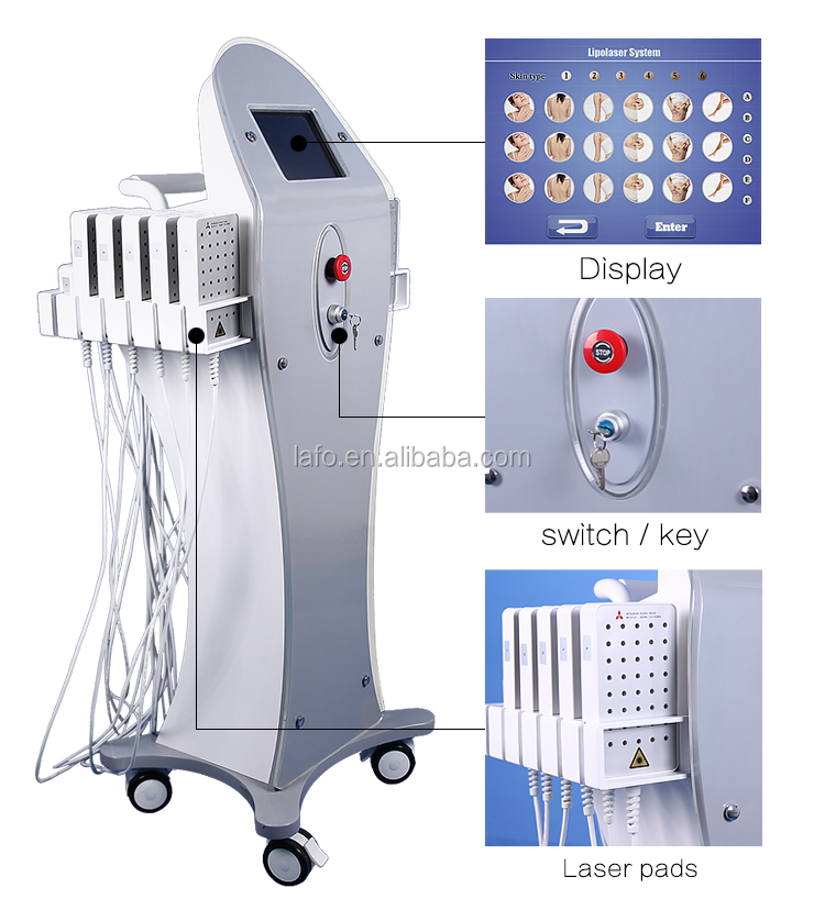 Dual Wavelength 650nm&980nm Best Lipo Laser Machine For Sale With Ce
