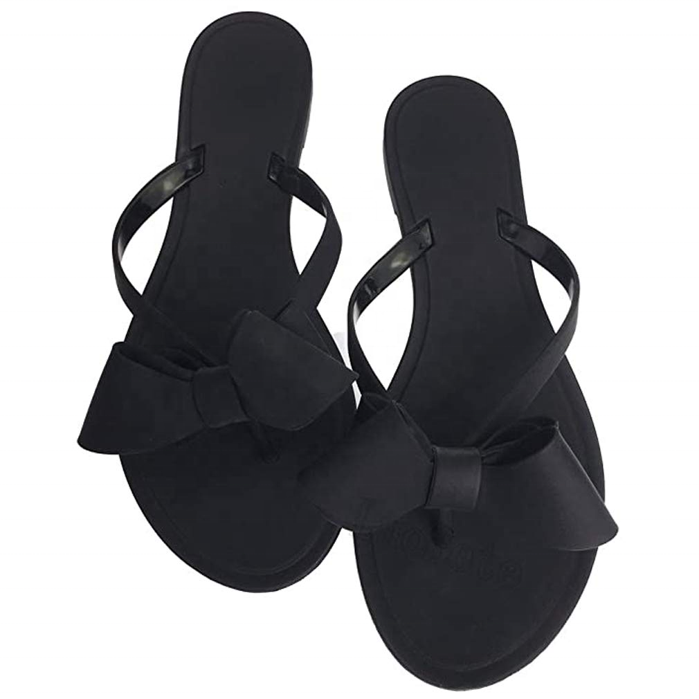 jelly bow sandals