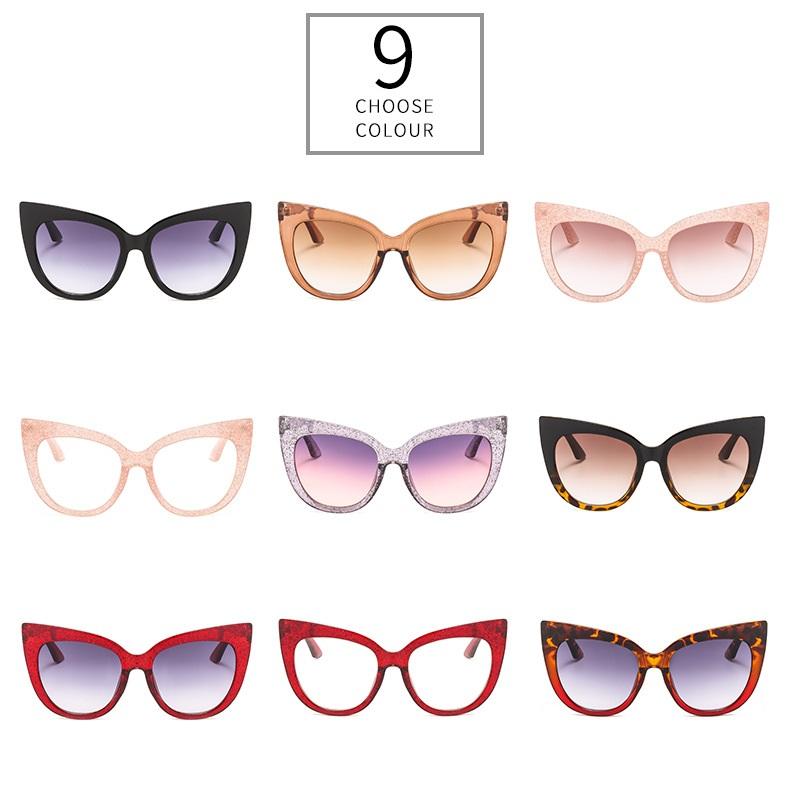 Montura de gafas de ojo de gato para mujer, diseño de marca