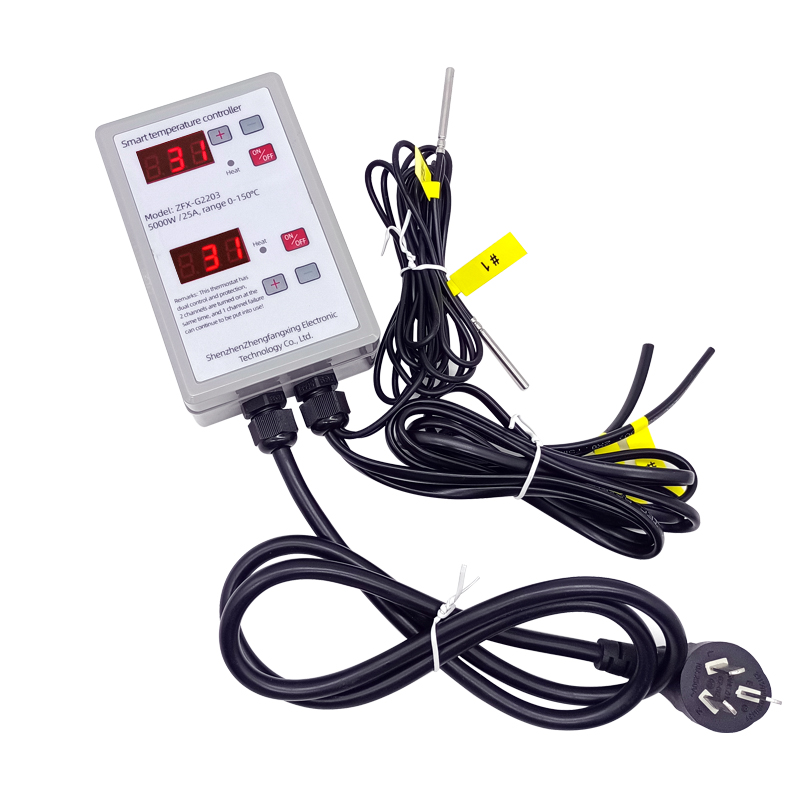 Intelligent digital display thermostat dual display thermostat temperature controller 110V 220V High power 25A relay 5000W(图2)