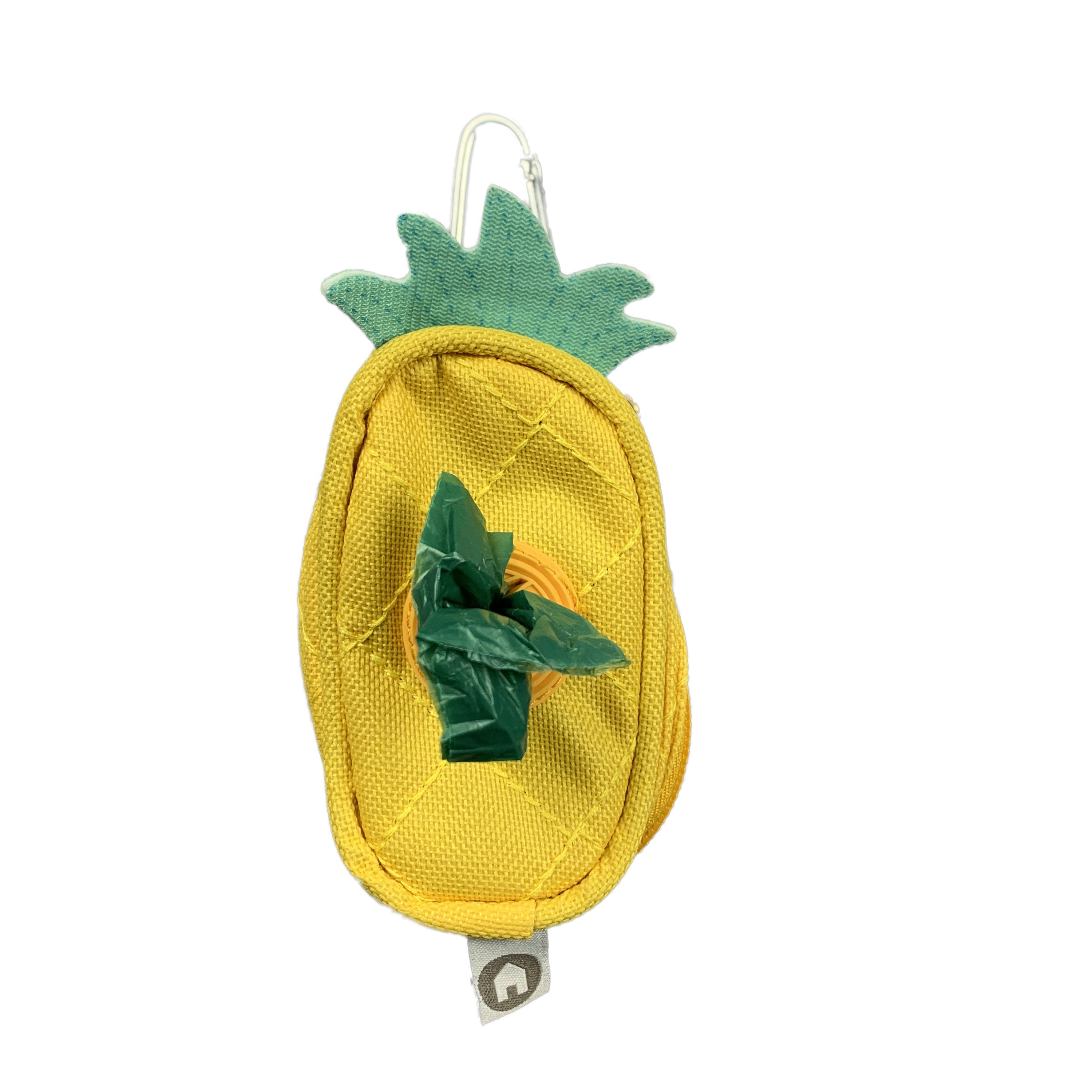 2021 New Arrival Cute Pineapple Pet Dog Waste Garbage Poop Bag Carrier Holder Dispenser