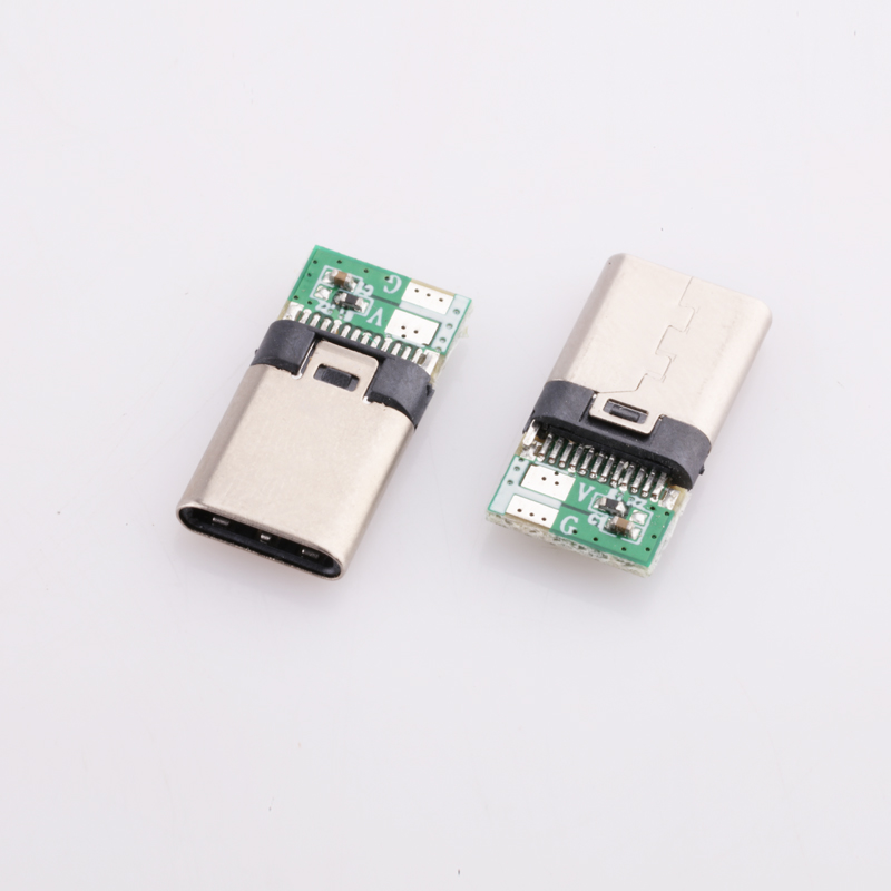 DIY 24pin USB 3,1 Type C штекер & гнездо разъем SMT типа с ПК платой