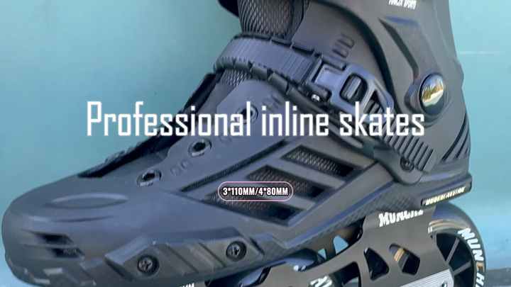 Aluminum Alloy 3-Wheel Skate Shoes with Adjustable Inline Skates