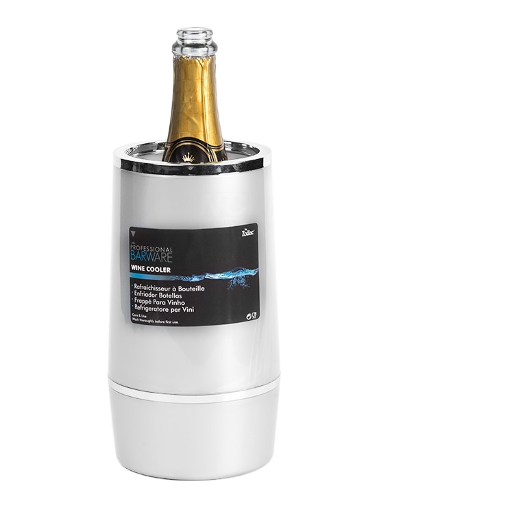 Цветной пластиковый охладитель для винных бутылок с двойными стенками