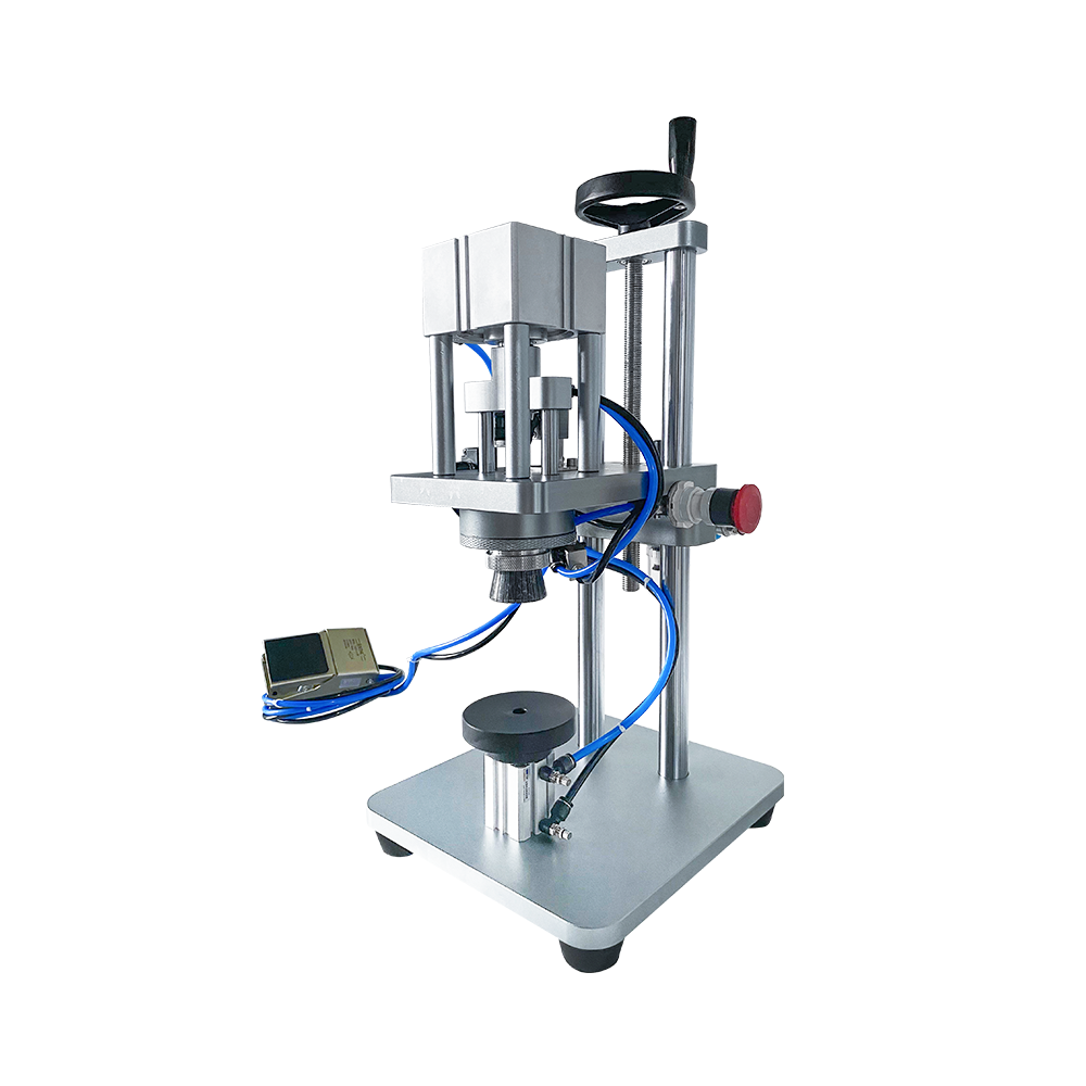 automotive refrigerant pneumatic sealing machine aluminum pump cover capping machine