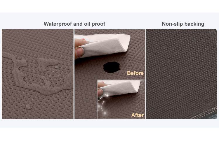 Shinnwa anti fatigue waterproof office standing desk mat foam kitchen mat