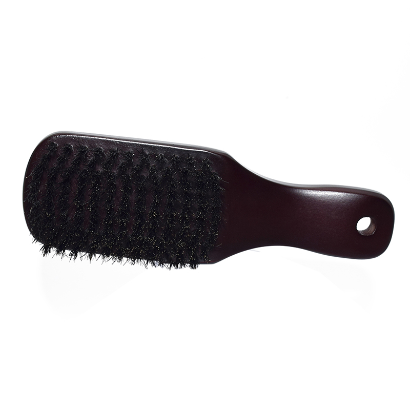 Amazon hot sale portable black wooden handle beard brush for men Beard Beauty Brush