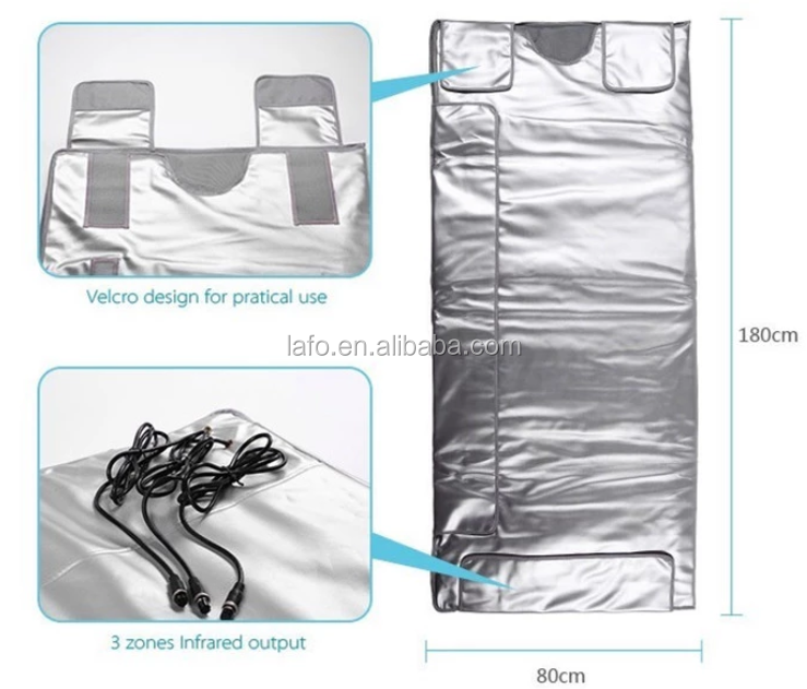 infrared blanket 3 zones infrared sauna blanket detox and slimming infrared thermal blanket LF-1005