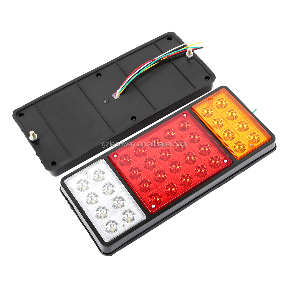 Kit 2 Luci Posteriori A LED Per Camion, Stop, Frecce E Retromarcia, Impermeabili, Per Rimorchi, Trattori E Veicoli Pesanti